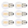6Pcs Dimmable LED Lamp Bulbs G45 E27 4W Transparent Filament Bulbs for Home Lighting Warm Light 110V