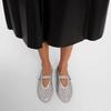 2025 Crystals Womens Ballet Lolita Shoes Omens Flat Shoes Vulcanized Designer Loafers Diamond Studded Mary Jane Shoes