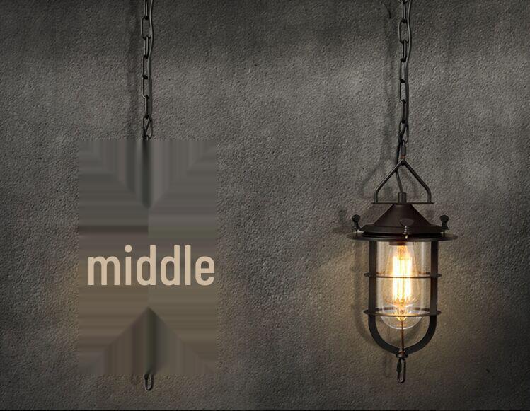 Vintage Industrial Iron Birdcage Pendant Light for Restaurants & Dining