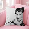 Audrey Hepburn Lipstick Cushion Cover Car Throw Pillow Case For Sofa Car Christmas Gift