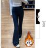 Women's Slimming Low-Waist Gray Flare Yoga Pants - 2026 Spring Collection