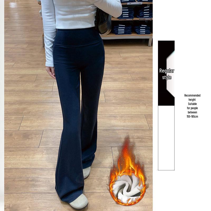 Women's Slimming Low-Waist Gray Flare Yoga Pants - 2026 Spring Collection