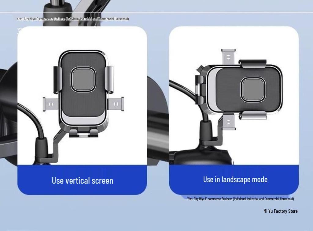 Bicycle & E-Bike Shockproof Phone Mount - Anti-shake for Road & Mountain Bikes