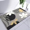 Diatomite Leaf Bath Mat Foot Mat Non-slip Bathroom Rug Absorbent Bath Carpet Quick Drying Shower Toilet Bathtub Doormat Washable