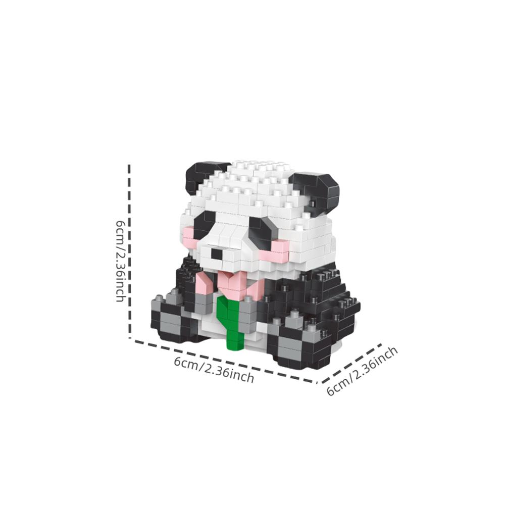 Mini Niedliche Panda Mikro Bausteine - 3D Diamant Tier Steine DIY Modell, Stadtbau Spielzeug für Kinder Geburtstagsgeschenk