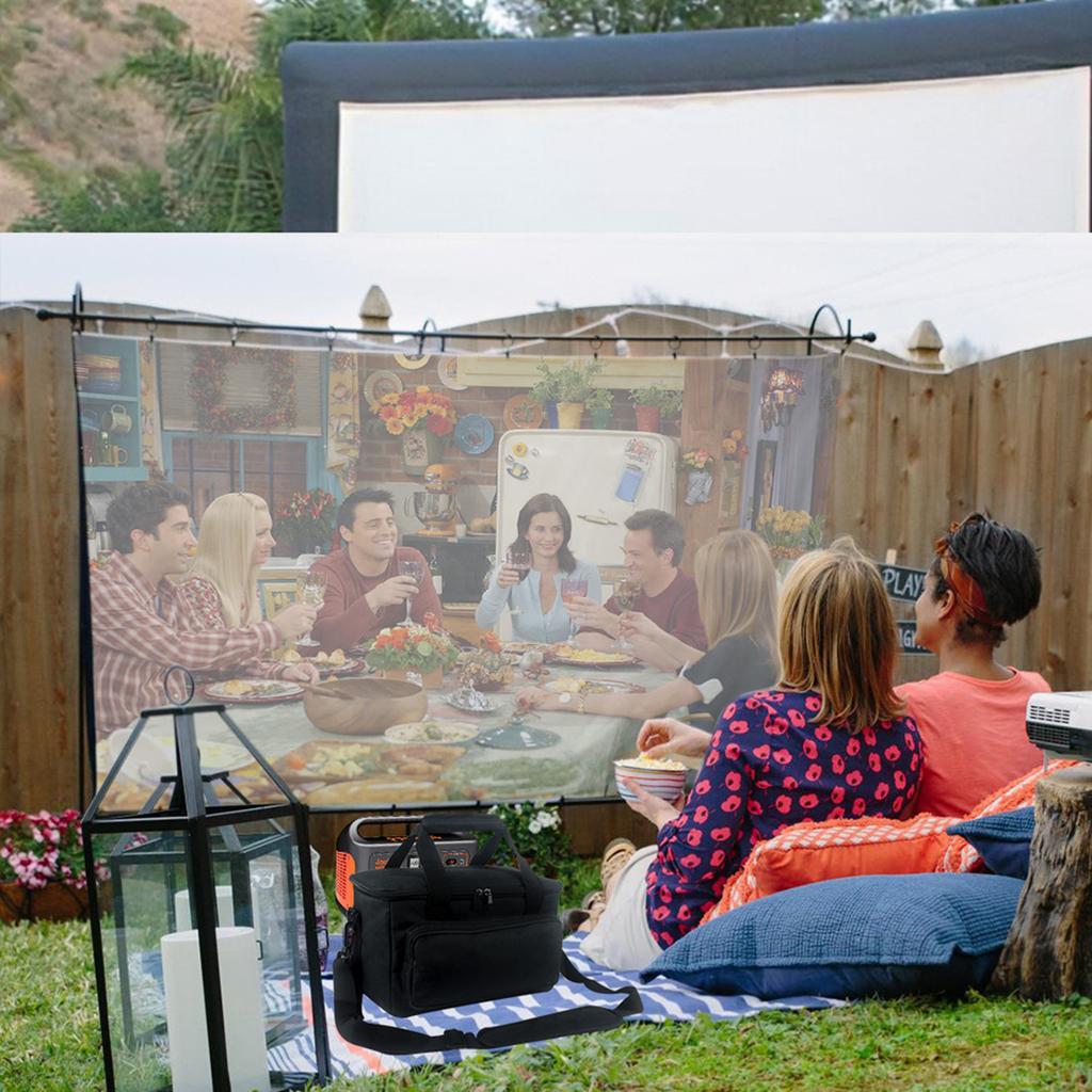 Power Station Storage Bag With Multiple Padded Compartments For Travel Generator Accessories Organizer