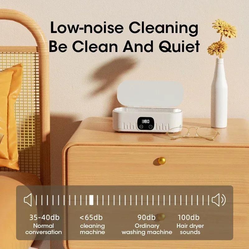 Ultrasonic Cleaning Machine 400ml Automatic Ultrasonic Cleaning Tank for Cleaning Makeup Brushes Glasses Watches Jewelry