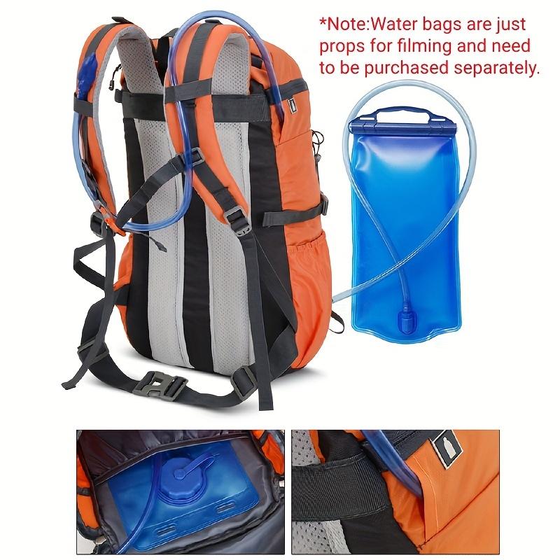 Men's Outdoor Camping Backpack With Trekking Poles Fixed Strap, Large Capacity Travel Hiking Mountaineering Bag, Multi-functional Knapsack