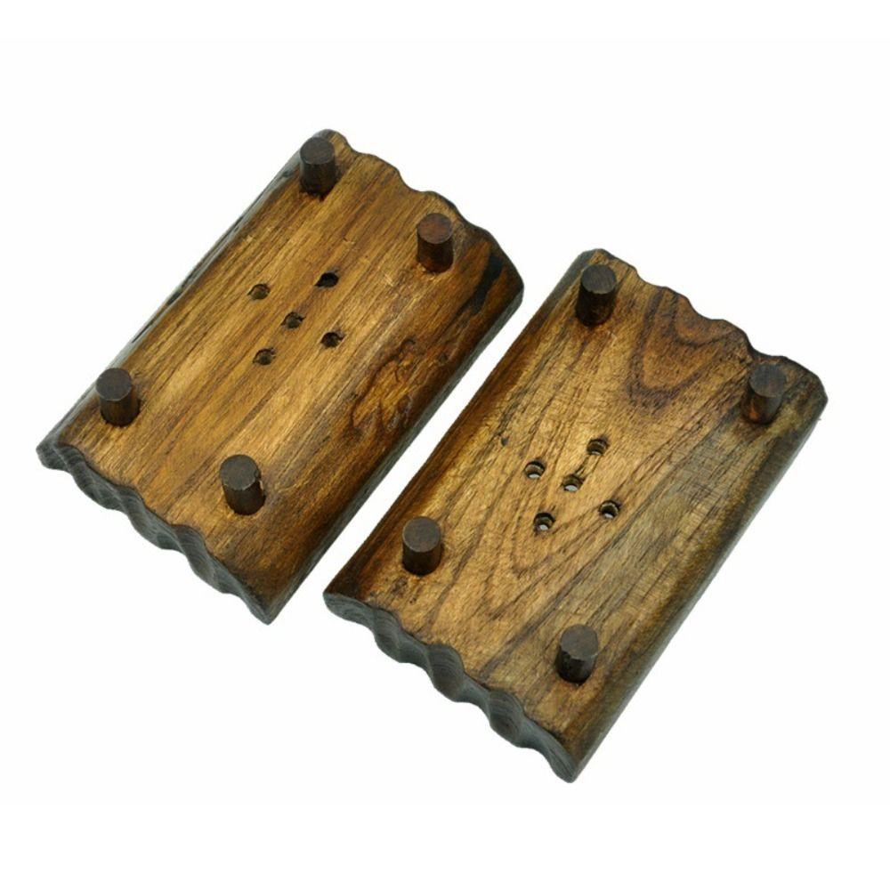 

Farmhouse Soap Support Rustic Soap Rack Creative Wood Soap Holder Bathtub коричневый