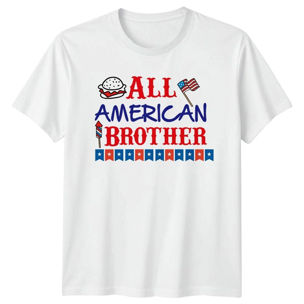 All American Brother Fourth Of July Holiday Patriotic Unisex Unisex Graphic Tee S