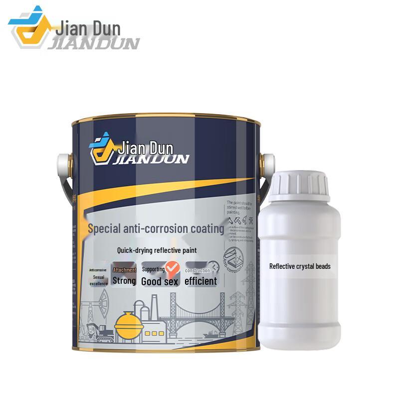 Jiandun Quick-Dry Reflective Road Warning Paint 4KG чёрный