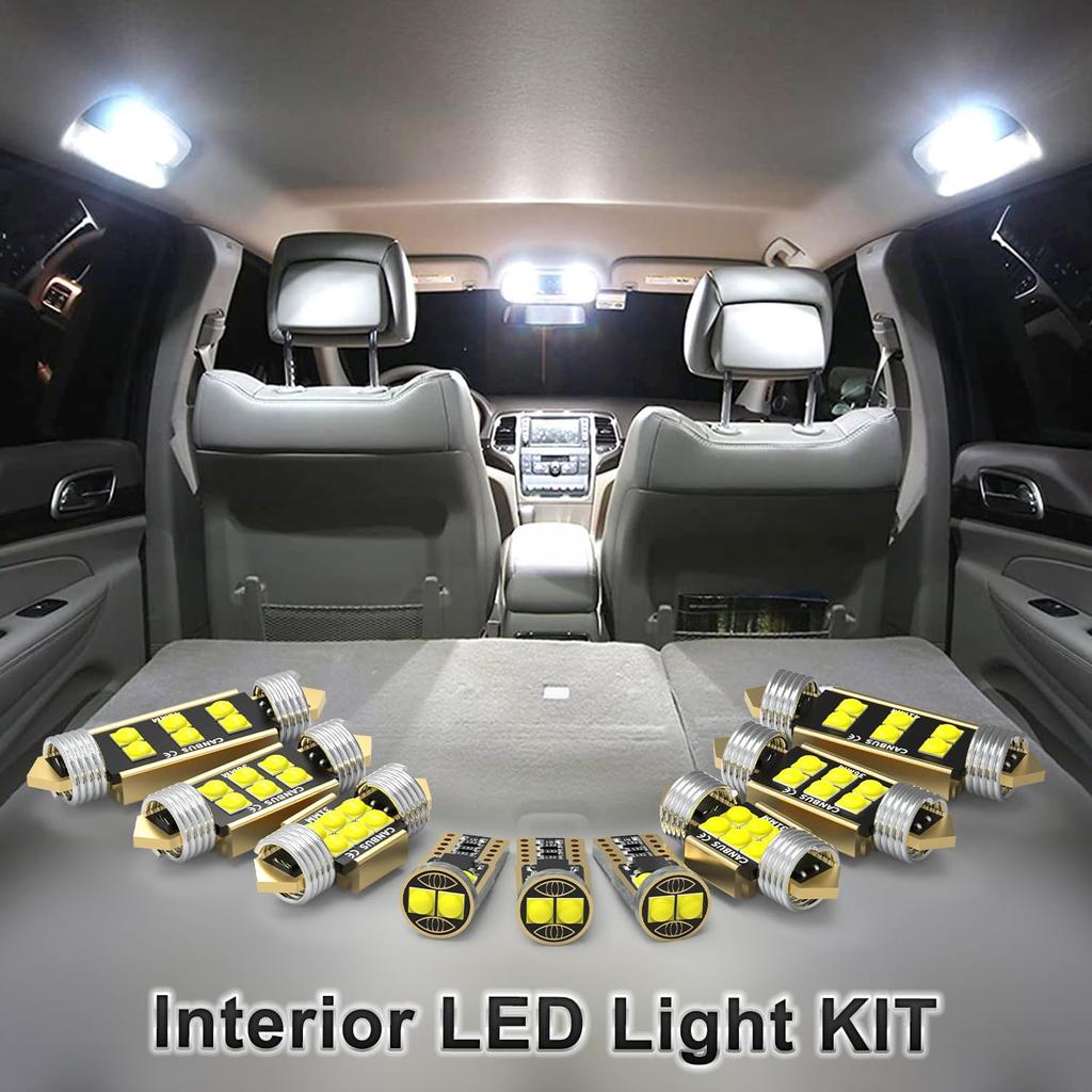 LED Interior Light Kit Replacement for KIA Soul 2010 2011 2012 2013 2014 2015 2016 2017 2018 2019 2020 2021 2022 2023 2024, Super Bright 6000K White