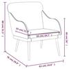 351424 vidaXL Fauteuil Noir 63x76x80 cm Similicuir
