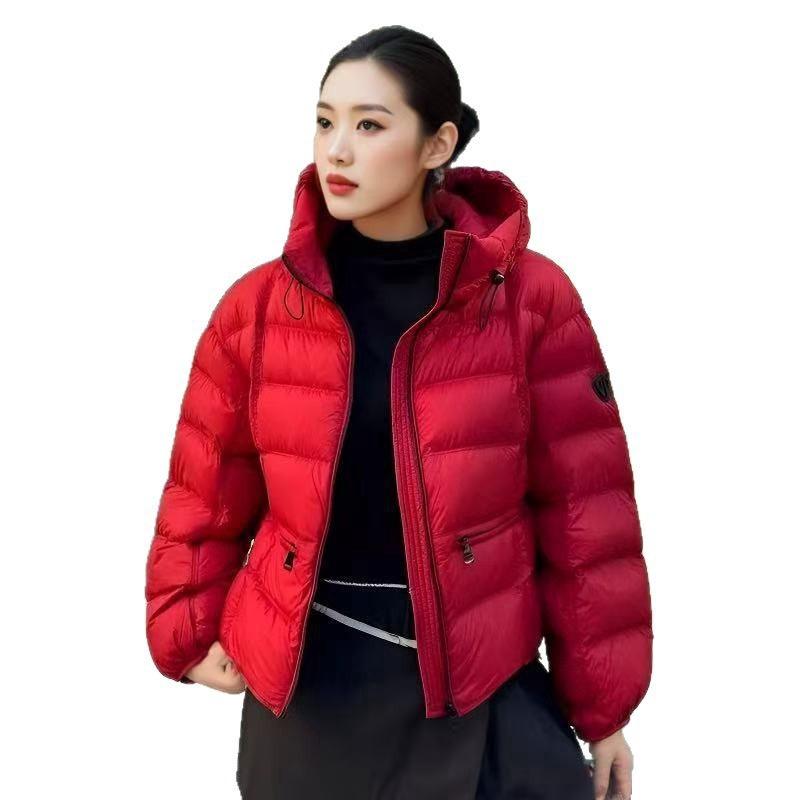 Hooded small ribs down cotton clothes women's short winter fashion armband warm loose bread clothes tide
