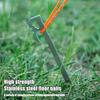 6Pcs 20/35CM Camping Tent Stake Heavy Duty Stainless Steel Multi-functional Outdoor Garden Yard Tarp Canopy Windproof Ground Spike Metal Tent Peg