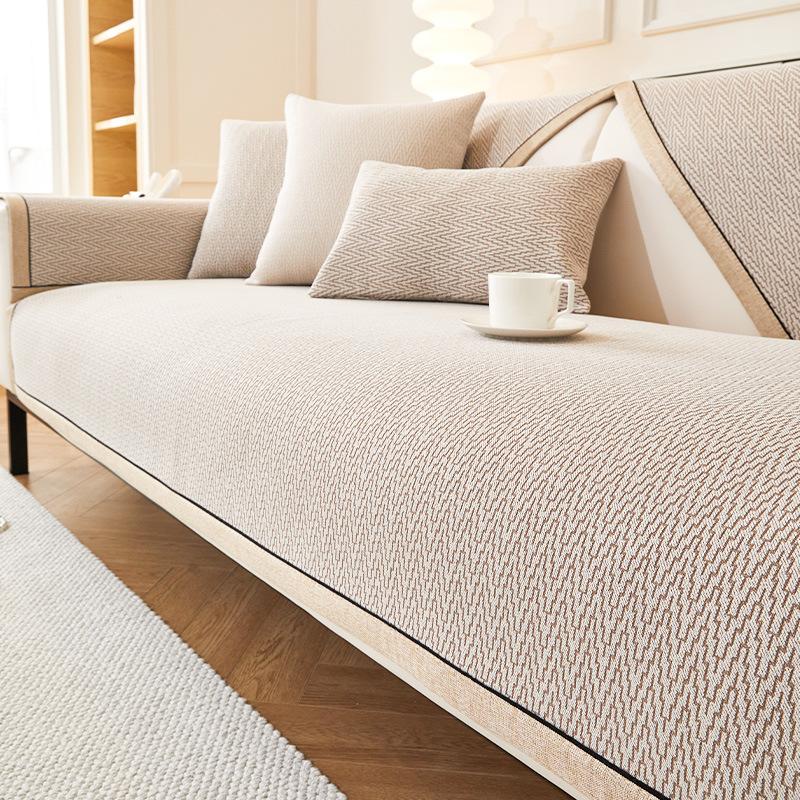 

2025 новый шенилловый диванный подушка цельный прямой ряд нескользящая диванная подушка для сиденья четыре сезона универсальный чехол для дивана 90*180cm