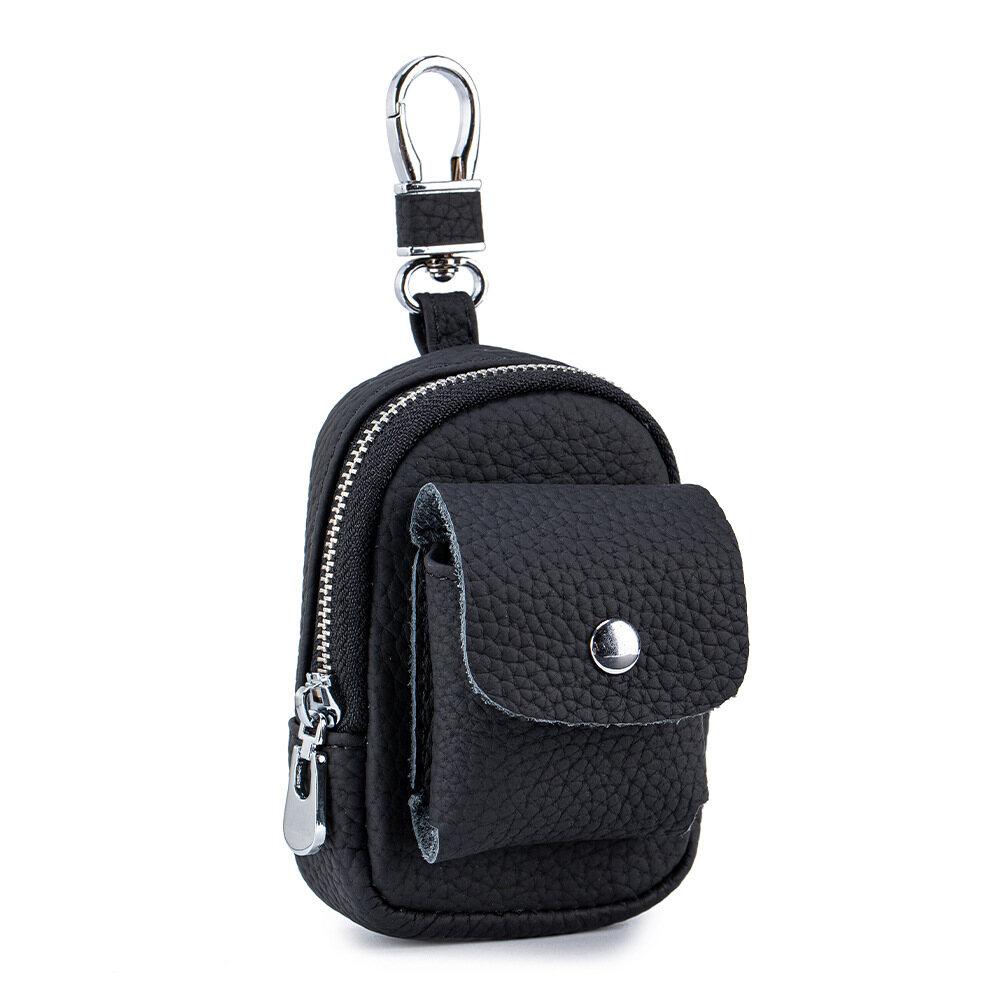 Mini-Schlüsseltasche am Bund aus Rindsleder Vollnarbig Golftaschen-Etui Neue minimalistische Kopfhörer-Aufbewahrungstasche Münzbörse