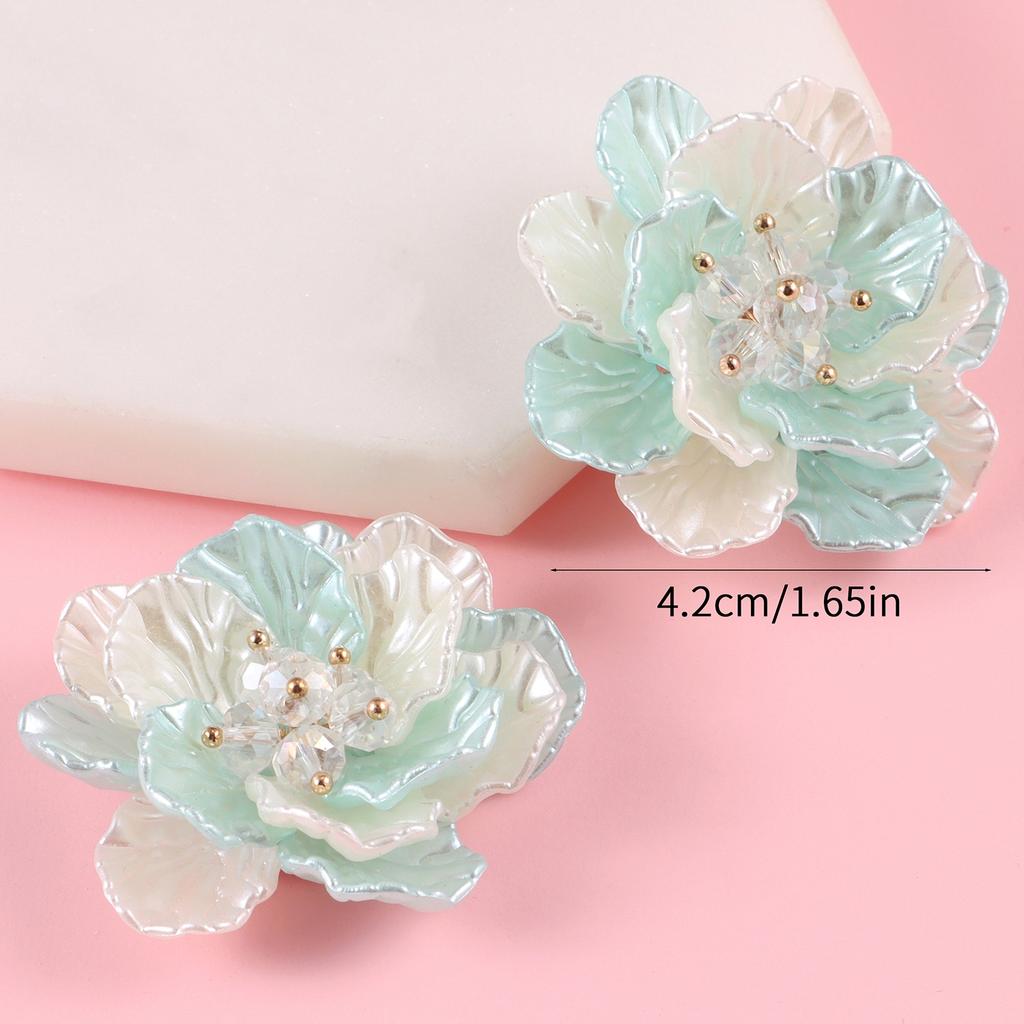 1/5Pcs ABS Pearl Camellias Flowers, for Dress Bags Shoes Brooch Bead Jewelry, and DIY Decorative Accessories
