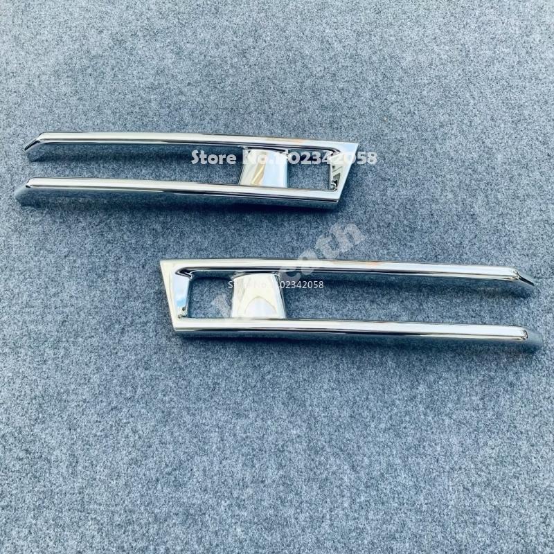 For Nissan SERENA C28  2024 ABS chrome Front bumper air intake spoiler decorative frame front fog light lamp cover sticker