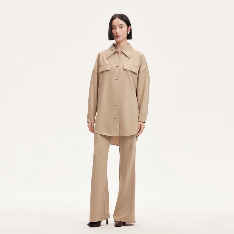 VEROMODA Women's High-Waisted Flared Lyocell Blend Casual Pants