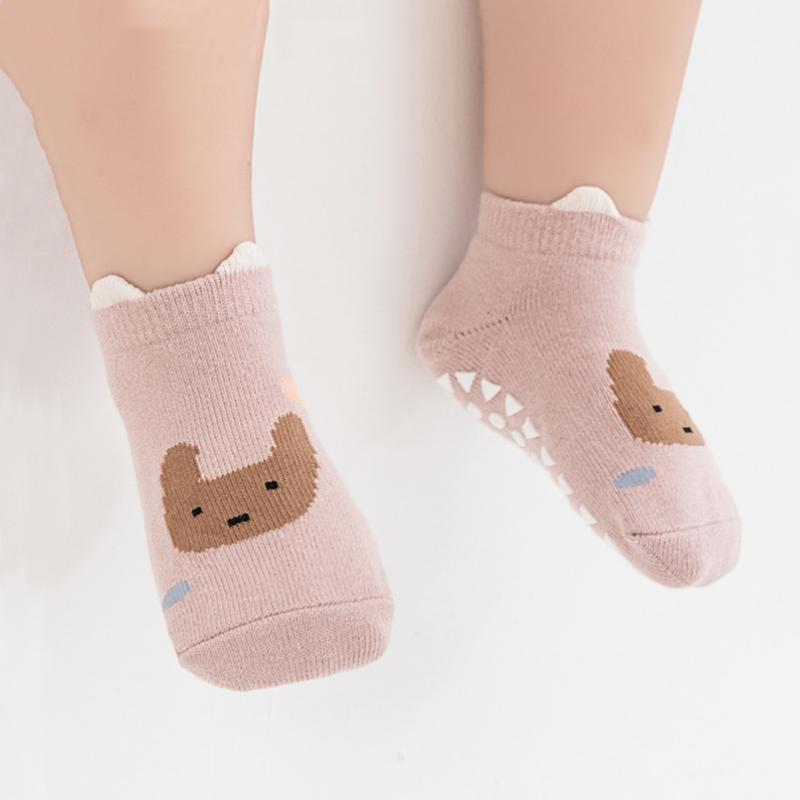 Newborns Cartoon Sock Infants Boys Girls Soft Short Sock Cotton Spring Autumn Anti Slip Walking Floor Socks for Baby