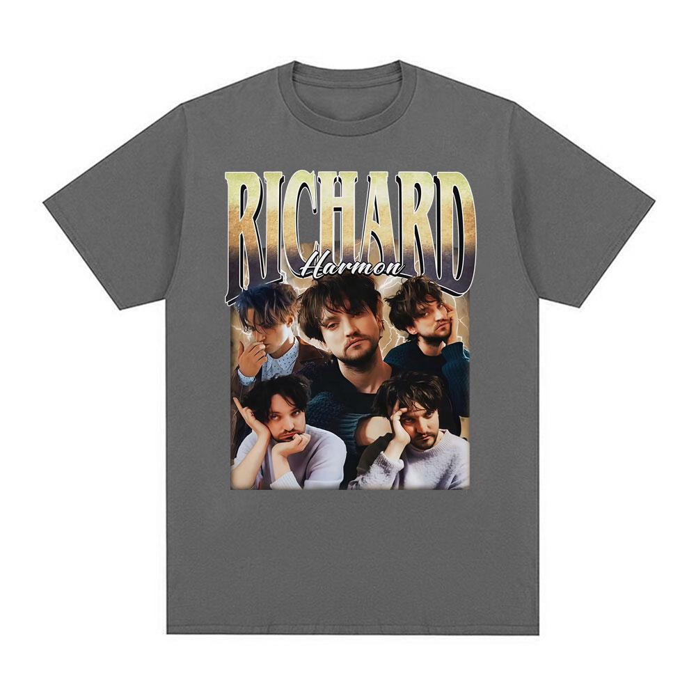 2025 Classic Richard Harmon Vintage Graphic T Shirts Men Women Harajuku Hip Hop Streetwear 100% Pure Cotton Printed T-shirt Y2k