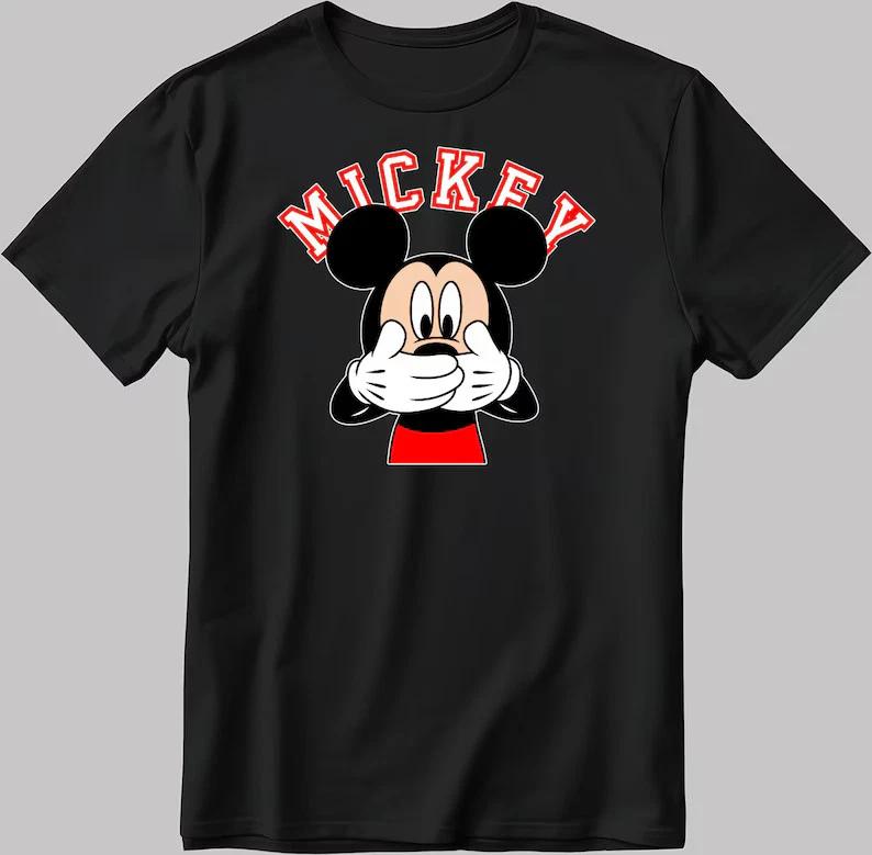 Mickey Mouse Black T Shirt With Unisex Style Best Gift S
