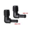 90 Degree Angled Fitting Adapter AN6 to 3/8in 5/16in Oil Cooling Connector For Hose Routing In Tight Spaces