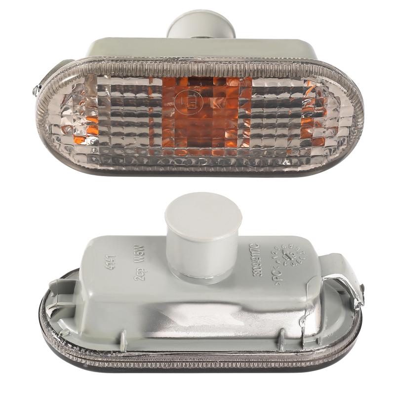 2 Pcs Car Side Marker Turn Signal Light Lens Repeater for VW Golf 4 MK4 1998 - 2006 Caddy 1996-2015 Transporter T5 2003-2015