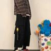 Herren-Cargohose, lässig, Hip-Hop, Hit-Farbe, mehrere Taschen, Hose, Streetwear, Bänder, Techwear, Jogginghose