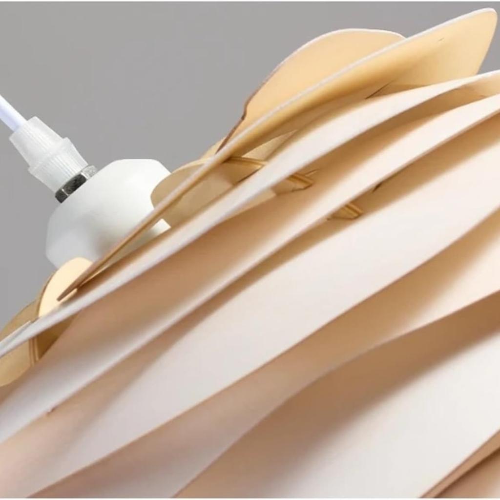 JOYINLED Modern Log Petal Dining Room Pendant Light Living Room Lamp Bedroom Bar Wabi-sabi Style Wood Art Decorative Chandelier