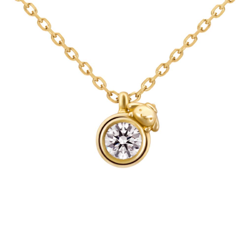 

Sanrio Pompompurin Goods Necklace POMPOMPURIN Necklace Silver Gold Accessories Gift [U-TREASURE] (Yellow Coating) Women s NSaPP-101-SV