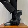 Retro Brock Flower Leather Shoes Men'S Spring And Autumn Large Size British Men'S Leather Shoes 45 46 Shoes Px25-T