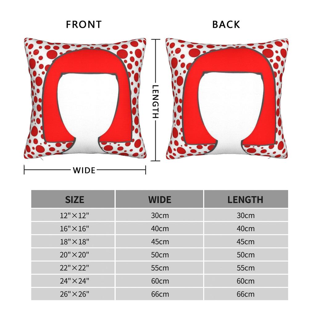 Yayoi Kusama Pillow Cover  Custom Cushion Cover Retro Trendy Pillow Case For Wedding Party Home Decor