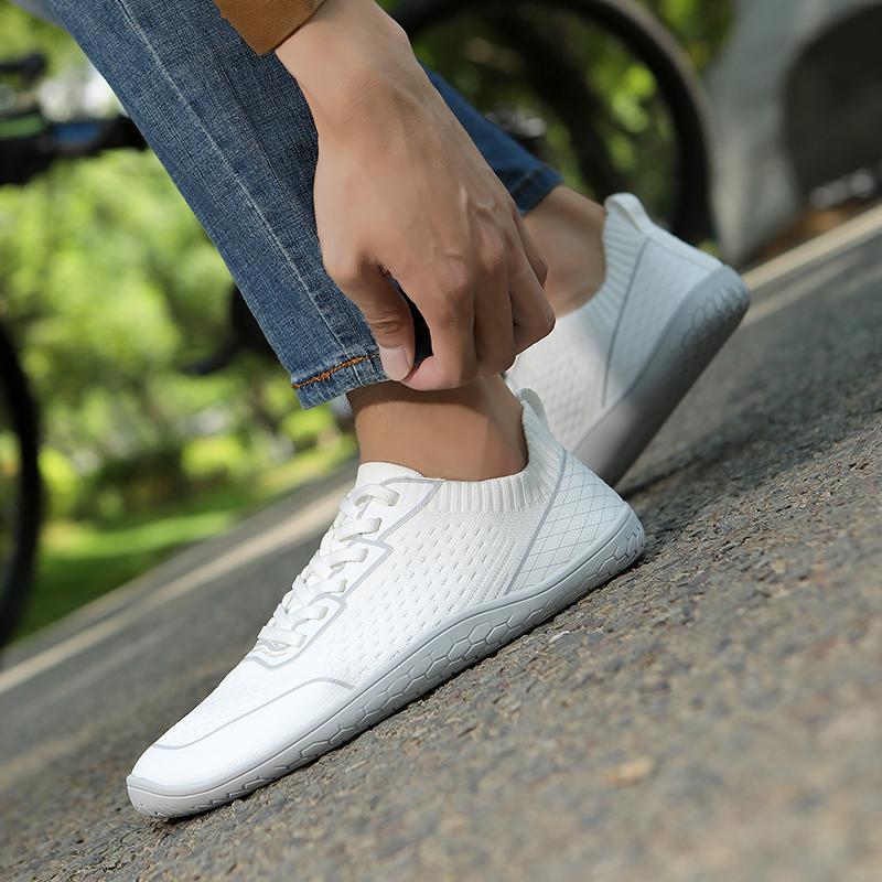Mesh Wide Toe Casual Sneakers Light Breathable Cross-training Shoes Women Men Non-slip Walking Flat Shoes