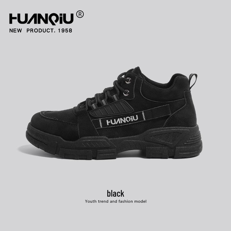 

Ботинки Martin на толстой подошве с бархатной подкладкой: 2024 Мужская повседневная рабочая одежда с высоким берцем и обувь для альпинизма 41