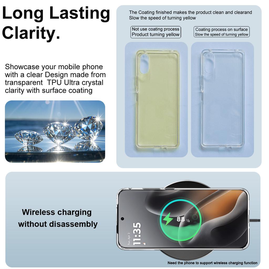 Für Moto Edge 70 Fusion 5G Handyhülle IMAK Soft Slim Case UX-10 Serie