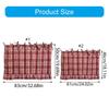 Handmade Oven Curtain With Ruffle Trim And Ribbon Ties Cabinet Dish Washer Hide Skirt Cover For Farmhouse Kitchen Decors