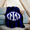 1 Stück F.C. Internazionale Milano Bedruckte Weiche Flanelldecke Überwurf für Schlafzimmer Wohnzimmer Sofa Camping Reise Fan Geschenke Weihnachtsgeschenke