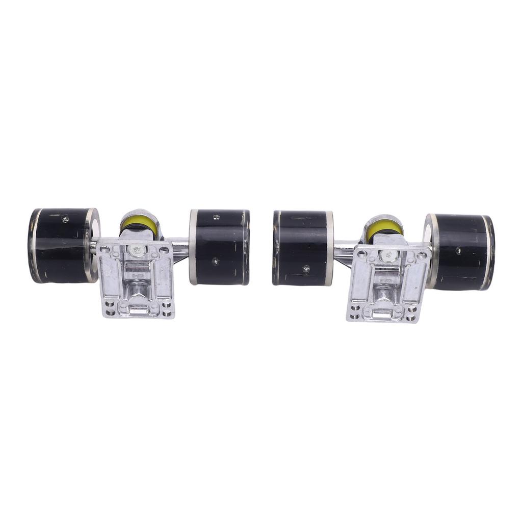 1 Pair Skateboard Trucks and Wheels PU Longboard 3.2 Inch Trucks Wheels Combo Set for Cruiser Aluminum Alloy 55x45mm