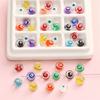 Z38 5pcs 10mm Round Transparent Glossy Glass Bead Candy Color Texture Handmade Jewelry DIY Bracelet Necklace Pendant Accessories
