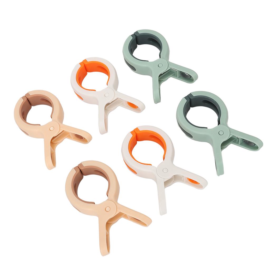 6 ks Klipy na plážové osušky Multifunkční Nerezavějící Větruodolné Klipy na sušení přikrývek Ručník na plážové křeslo