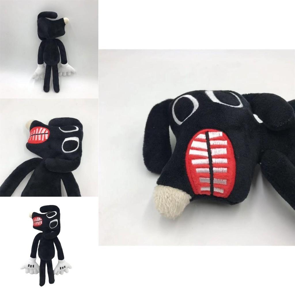 Siren Head Series Black Dog Plush Toy Crooked Neck Horror Stuffed Doll 30cm/11.8inch Height