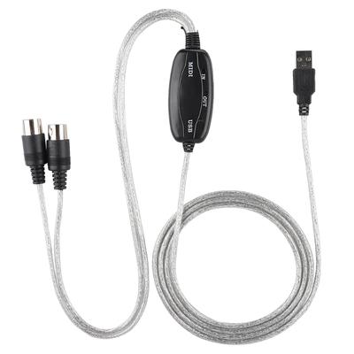 MIDI zu USB Kabel Konverter MIDI Schnittstellenadapterkabel Keyboard Musikbearbeitungsleitung