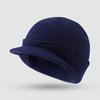 Effen Kleur Petten met Korte Rand Legerstijl Gebreide Petten Petten Herfst Winter Veelzijdige Warme Petten Mode Breien Heren Petten