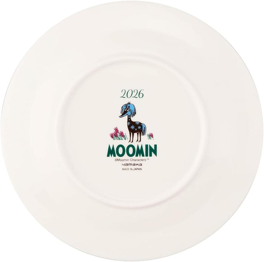 MOOMIN 2026 Year Plate Seahorse Goes to 20cm Made in Japan Yamaka Shoten - [Moominpappa Sea] - - MM2026-YP