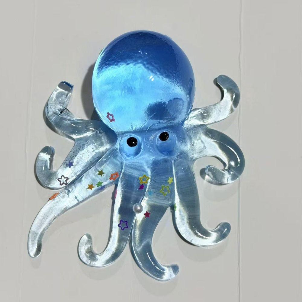Simulation Squishy Ocean Octopus Cute Animals Glitter Sensory Fidget Ball Pinch Stretched Slow Rebound Toy Anxiety Adhd