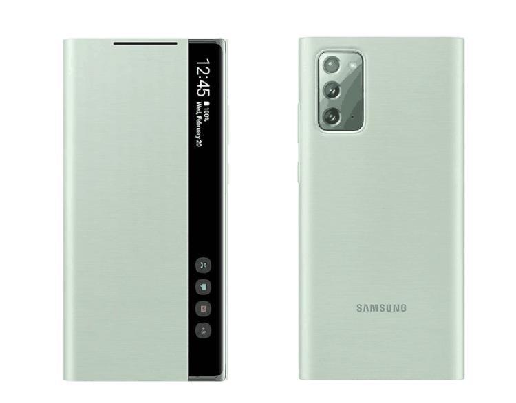 

Официальный кожаный чехол-книжка для Samsung Note20 Ultra Smart Mirror Samsung NOTE20 APP model зелёный