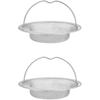 Kitchen Sink Strainer, Stainless Steel Mesh Drain Basket with Handle, Rust Proof Filter for Bathroom