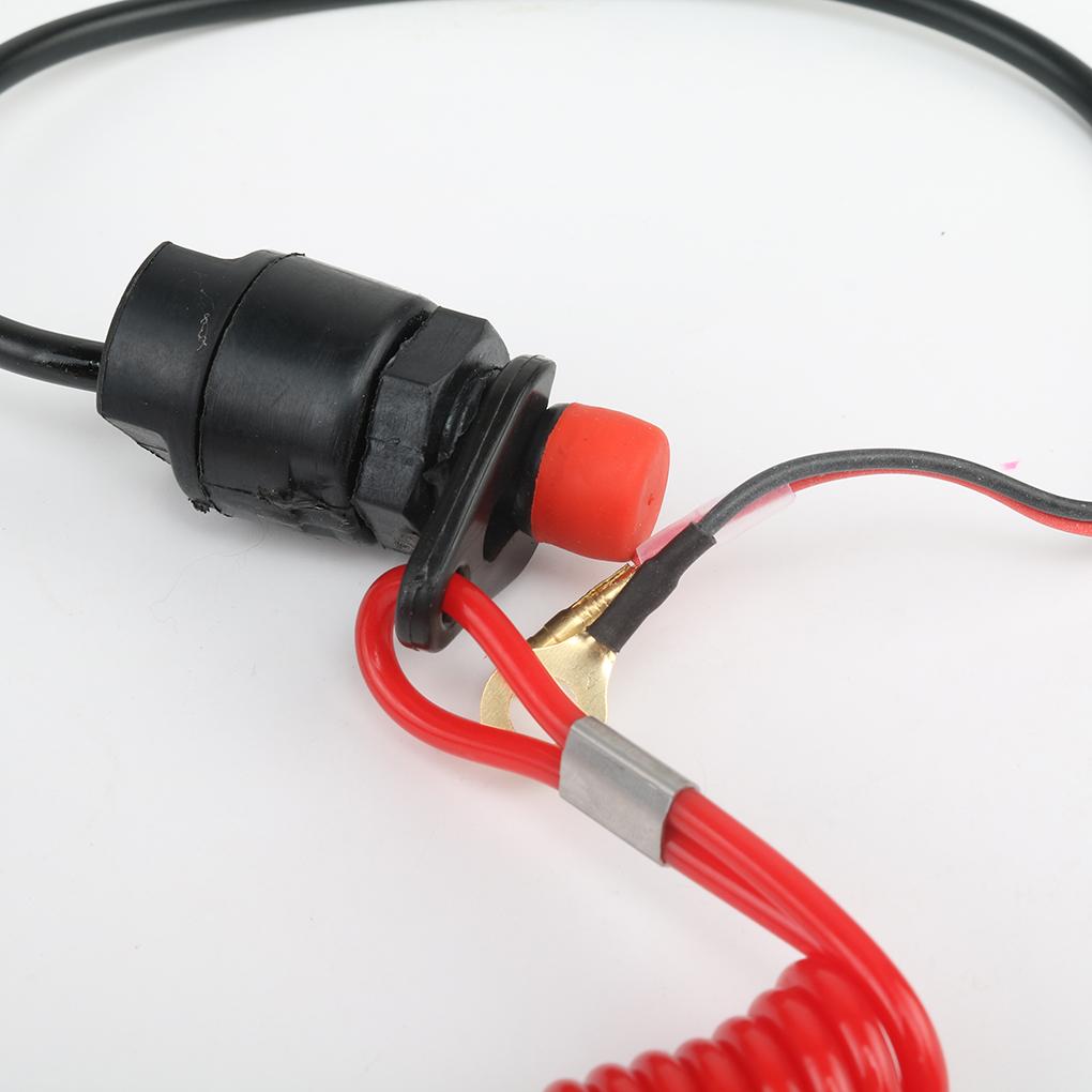 Not-Aus-Schalter für Bootsmotoren für Yamaha/Tohatsu Außenborder, Not-Aus-Schalter, Trennschalter mit Sicherheitsleine